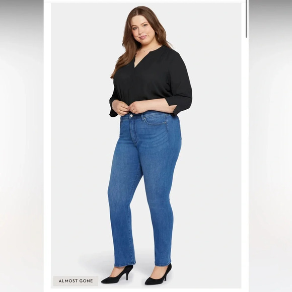 NYDJ Petite Le Silhouette Slim Bootcut High Rise Jeans Amour Size 14P NWT - Picture 2 of 12